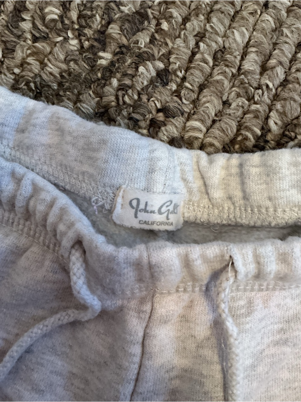 Brandy Melville Cream Drawstring Sweatshorts